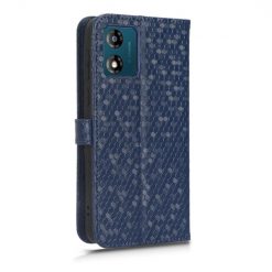 Peněženkové pouzdro Honeycomb Dot Texture Case modré – Motorola Moto E13 | Levné Kryty | Levné Kryty | Levné Kryty