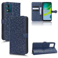 Peněženkové pouzdro Honeycomb Dot Texture Case modré – Motorola Moto E13 | Levné Kryty | Levné Kryty | Levné Kryty