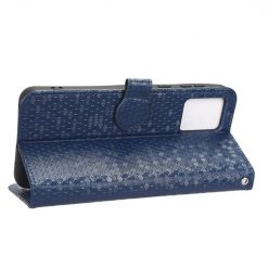 Peněženkové pouzdro Honeycomb Dot Texture Case modré – Motorola Moto E13 | Levné Kryty | Levné Kryty | Levné Kryty
