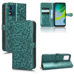 Peněženkové pouzdro Honeycomb Dot Texture Case zelené – Motorola Moto E13 | Levné Kryty | Levné Kryty | Levné Kryty