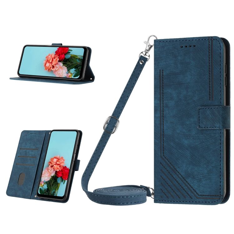 Peněženkové Pouzdro Lanyard Case Modré Infinix Hot 30 Levné Kryty