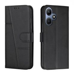 Peněženkové pouzdro Quilted case černé – Infinix Hot 30i | Levné Kryty | Levné Kryty | Levné Kryty