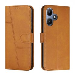 Peněženkové pouzdro Quilted case bleděhnědé – Infinix Hot 30i | Levné Kryty | Levné Kryty | Levné Kryty