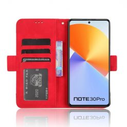 Peněženkové pouzdro Slots case červené – Infinix Note 30 Pro | Levné Kryty | Levné Kryty | Levné Kryty