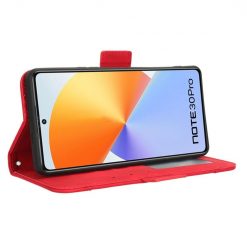 Peněženkové pouzdro Slots case červené – Infinix Note 30 Pro | Levné Kryty | Levné Kryty | Levné Kryty