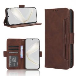 Peněženkové pouzdro Slots case hnědé – Huawei Nova 11 | Levné Kryty | Levné Kryty | Levné Kryty
