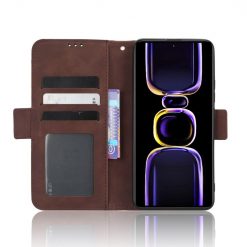 Alternative view of Peněženkové pouzdro Slots case hnědé – Xiaomi Poco F5 Pro