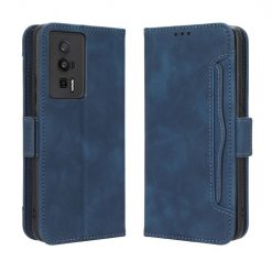 Peněženkové pouzdro Slots case modré – Xiaomi Poco F5 Pro | Levné Kryty | Levné Kryty | Levné Kryty