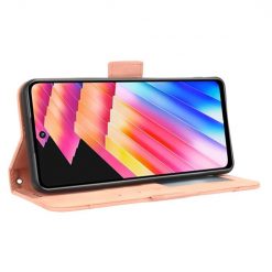 Peněženkové pouzdro Slots case růžové – Infinix Hot 30i | Levné Kryty | Levné Kryty | Levné Kryty