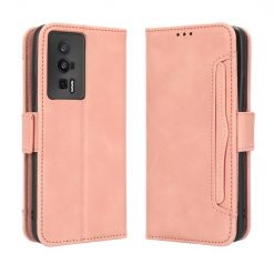 Peněženkové pouzdro Slots case růžové – Xiaomi Poco F5 Pro | Levné Kryty | Levné Kryty | Levné Kryty