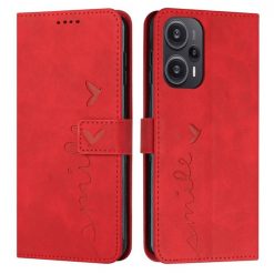 Peněženkové pouzdro Smile case červené – Xiaomi Poco F5 | Levné Kryty | Levné Kryty | Levné Kryty