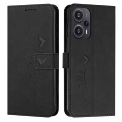 Peněženkové pouzdro Smile case černé – Xiaomi Poco F5 | Levné Kryty | Levné Kryty | Levné Kryty