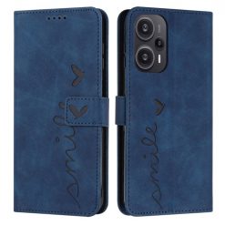 Peněženkové pouzdro Smile case modré – Xiaomi Poco F5 | Levné Kryty | Levné Kryty | Levné Kryty