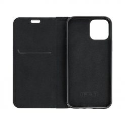 Knížkové pouzdro Luna Carbon černé – Apple iPhone 15 | Levné Kryty | Levné Kryty | Levné Kryty