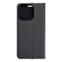 Alternative view of Knížkové pouzdro Luna Carbon černé – Apple iPhone 15 Pro
