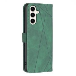 Knížkové pouzdro Rhombus zelené – Samsung Galaxy S23 FE | Levné Kryty | Levné Kryty | Levné Kryty