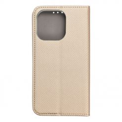 Knížkové pouzdro Smart Case Book zlaté – Apple iPhone 15 Pro | Levné Kryty | Levné Kryty | Levné Kryty