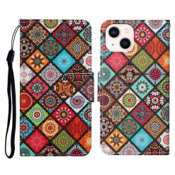 Knížkové pouzdro Trendy Cross case Barevné mandaly – Apple iPhone 15 Plus | Levné Kryty | Levné Kryty | Levné Kryty