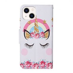 Alternative view of Knížkové pouzdro Trendy Cross case Jednorožec - Apple iPhone 15