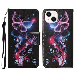 Knížkové pouzdro Trendy Cross case Noční motýl – Apple iPhone 15 Plus | Levné Kryty | Levné Kryty | Levné Kryty