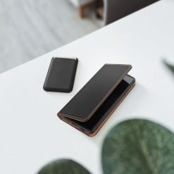 Kožené pouzdro Smart Pro černé – Apple iPhone 15 | Levné Kryty | Levné Kryty | Levné Kryty
