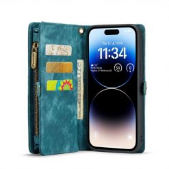 Multifunkční peněženkové pouzdro CaseMe Detachable modré – Apple iPhone 15 Pro Max | Levné Kryty | Levné Kryty | Levné Kryty