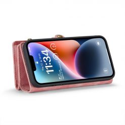 Multifunkční peněženkové pouzdro CaseMe Detachable růžové – Apple iPhone 15 | Levné Kryty | Levné Kryty | Levné Kryty