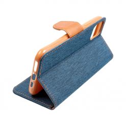 Peněženkové pouzdro Canvas Book modré – Apple iPhone 15 | Levné Kryty | Levné Kryty | Levné Kryty
