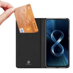 Peněženkové pouzdro Dux Ducis Skin Pro černé – Asus Zenfone 8 | Levné Kryty | Levné Kryty | Levné Kryty