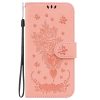 Peněženkové pouzdro Embossing Pattern Kytice červené – Honor 90 Lite | Levné Kryty | Levné Kryty | Levné Kryty