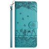 Peněženkové pouzdro Embossing Pattern Kočky červené – Apple iPhone 15 Plus | Levné Kryty | Levné Kryty | Levné Kryty