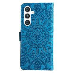 Alternative view of Peněženkové pouzdro Embossing Pattern Slunečnice modré – Samsung Galaxy S23 FE