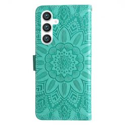 Alternative view of Peněženkové pouzdro Embossing Pattern Slunečnice zelené – Samsung Galaxy S23 FE