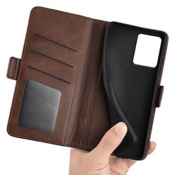Peněženkové pouzdro Magnetic fresh case hnědé – Motorola Moto G14 | Levné Kryty | Levné Kryty | Levné Kryty