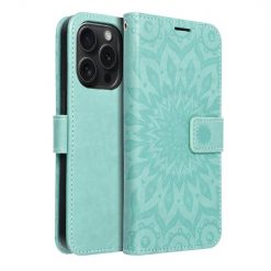 Peněženkové pouzdro Mezzo mandala zelené – Apple iPhone 15 Pro | Levné Kryty | Levné Kryty | Levné Kryty