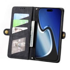 Peněženkové pouzdro Purse case černé – Apple iPhone 15 Pro | Levné Kryty | Levné Kryty | Levné Kryty