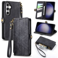 Peněženkové pouzdro Purse case černé – Samsung Galaxy S23 FE | Levné Kryty | Levné Kryty | Levné Kryty