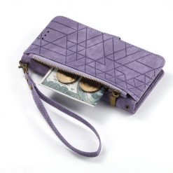 Peněženkové pouzdro Purse case fialové – Apple iPhone 15 | Levné Kryty | Levné Kryty | Levné Kryty