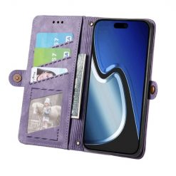 Peněženkové pouzdro Purse case fialové – Apple iPhone 15 Pro | Levné Kryty | Levné Kryty | Levné Kryty
