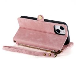 Peněženkové pouzdro Purse case růžové – Apple iPhone 15 Pro | Levné Kryty | Levné Kryty | Levné Kryty