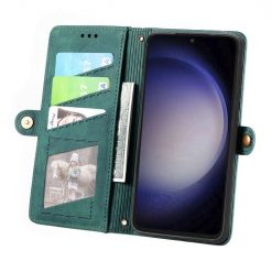 Peněženkové pouzdro Purse case zelené – Samsung Galaxy S23 FE | Levné Kryty | Levné Kryty | Levné Kryty