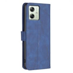 Knížkové pouzdro Rhombus modré – Motorola Moto G54 5G / G54 Power Edition | Levné Kryty | Levné Kryty | Levné Kryty