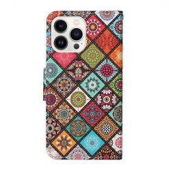Alternative view of Knížkové pouzdro Trendy Cross case Barevné mandaly - Apple iPhone 15 Pro Max