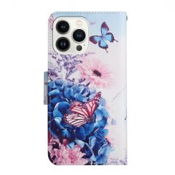 Alternative view of Knížkové pouzdro Trendy Cross case Fialový motyl - Apple iPhone 15 Pro
