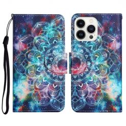 Knížkové pouzdro Trendy Cross case Hvězdní mandala – Apple iPhone 15 Pro | Levné Kryty | Levné Kryty | Levné Kryty