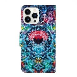 Alternative view of Knížkové pouzdro Trendy Cross case Mandala - Apple iPhone 15 Pro Max