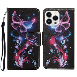 Knížkové pouzdro Trendy Cross case Noční motyl – Apple iPhone 15 Pro | Levné Kryty | Levné Kryty | Levné Kryty