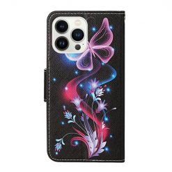 Alternative view of Knížkové pouzdro Trendy Cross case Noční motyl - Apple iPhone 15 Pro Max