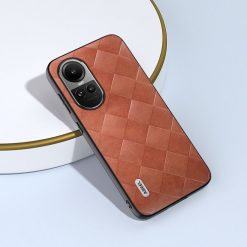 Alternative view of Kryt Abeel Weave Case hnědý – Oppo Reno 10 5G / Reno 10 Pro 5G