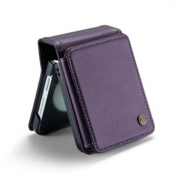 Multifunkční peněženkové pouzdro CaseMe Business case fialové – Samsung Galaxy Z Flip 5 | Levné Kryty | Levné Kryty | Levné Kryty